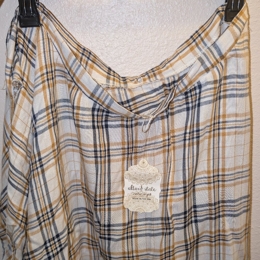 Plaid Wrap-around Skirt